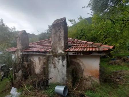 Village House With Title Deed For Sale In Nature In Muğla Fethiye İnlice