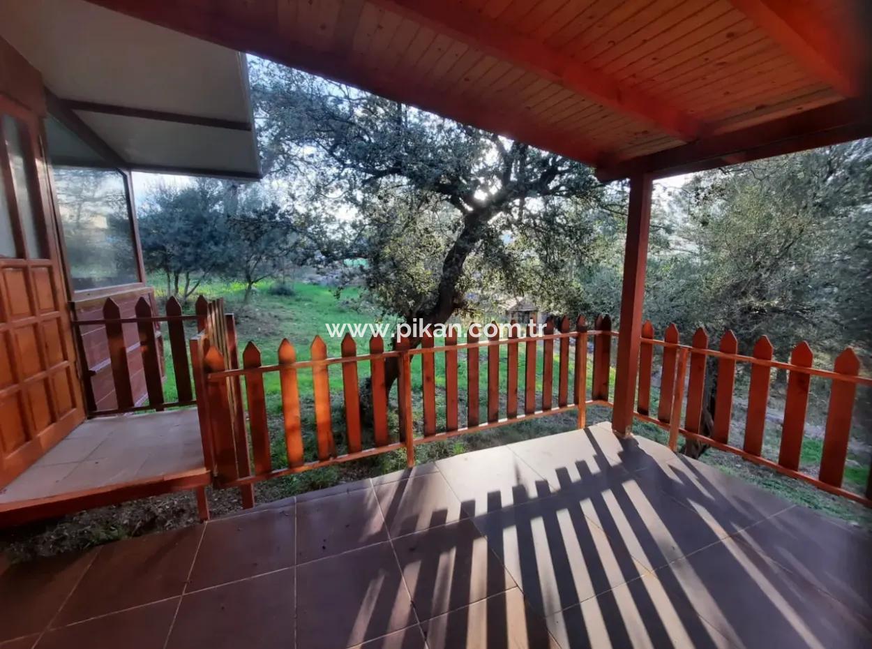 Muğla Ortaca Gökbelde Deniz Manzaralı 1+1 Eşyalı Müstakil Ev Yıllık Kiralık