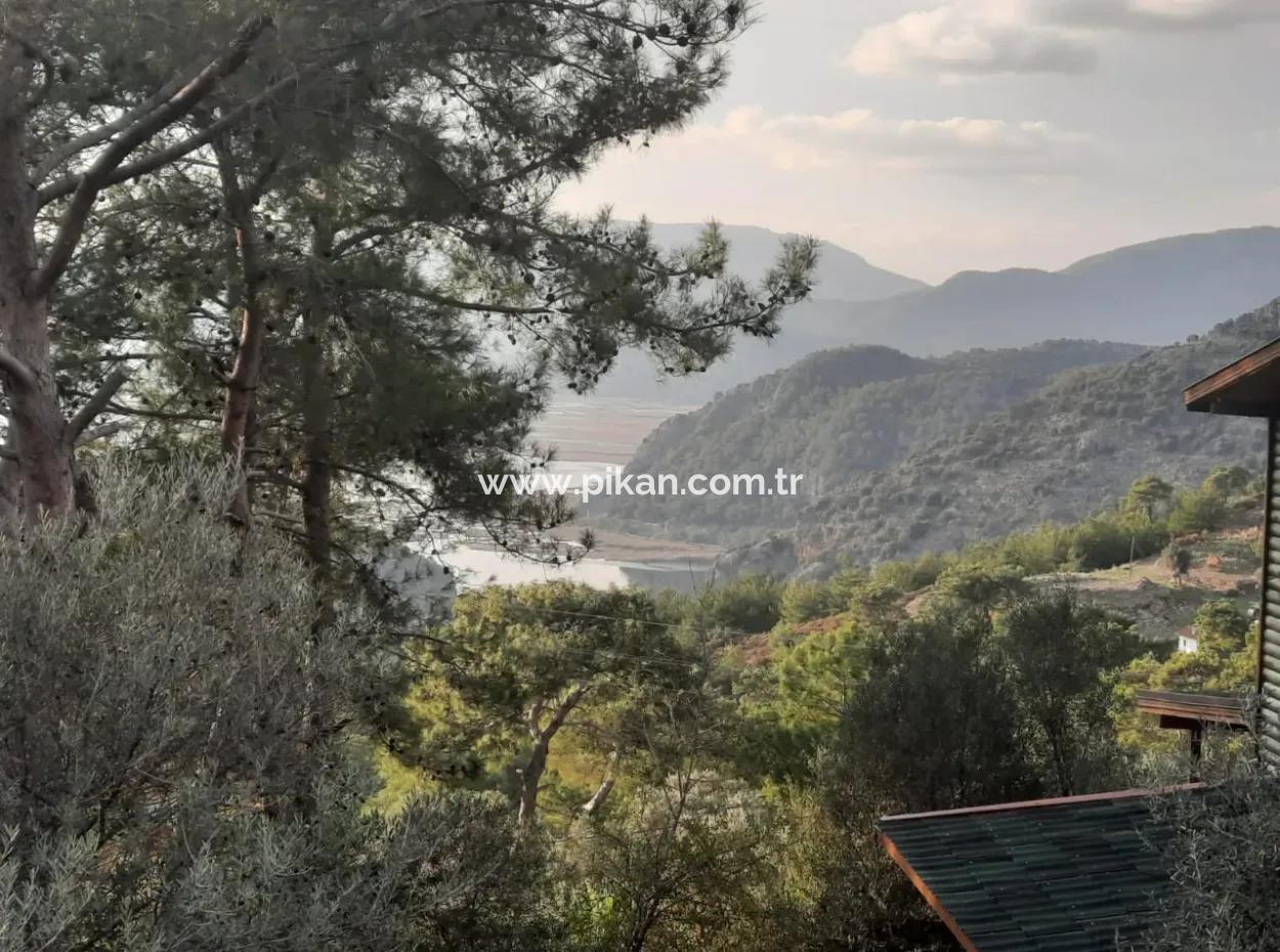 Muğla Ortaca Gökbelde Deniz Manzaralı 1+1 Eşyalı Müstakil Ev Yıllık Kiralık