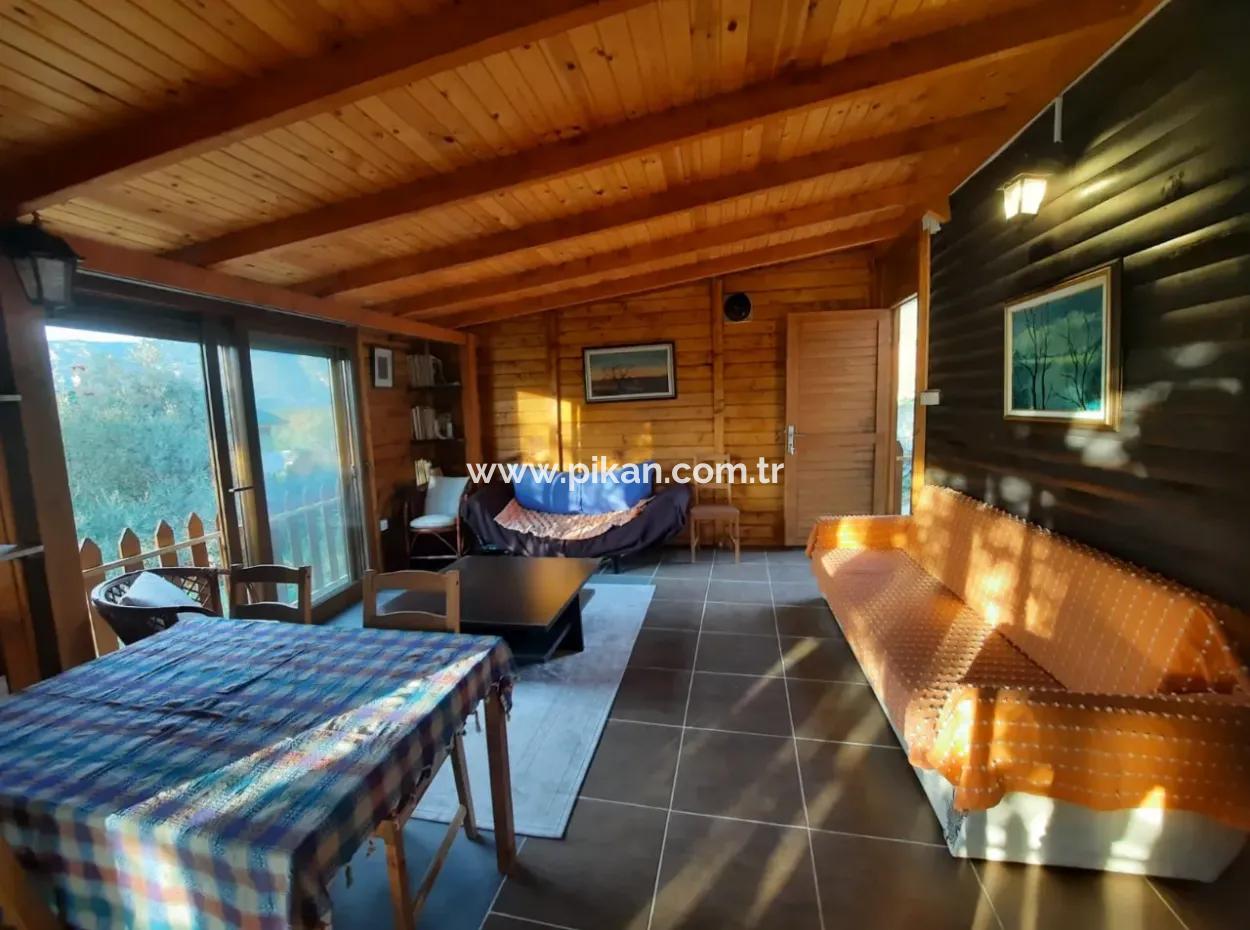 Muğla Ortaca Gökbelde Deniz Manzaralı 1+1 Eşyalı Müstakil Ev Yıllık Kiralık