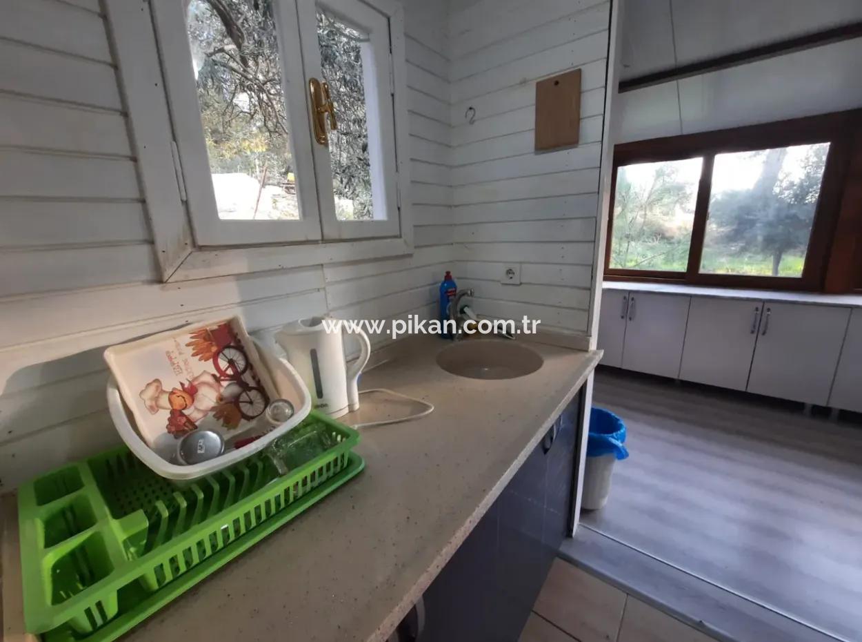 Muğla Ortaca Gökbelde Deniz Manzaralı 1+1 Eşyalı Müstakil Ev Yıllık Kiralık