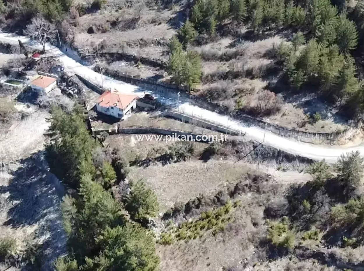 Denizli Çameli Ericekte İçinde 2 Adet Ev Bulunan Arazi Satılık