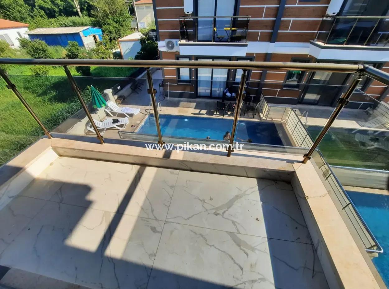 Muğla Dalyanda Site İçinde Sıfır Müstakil Yüzme Havuzlu Dubleks Kiralık