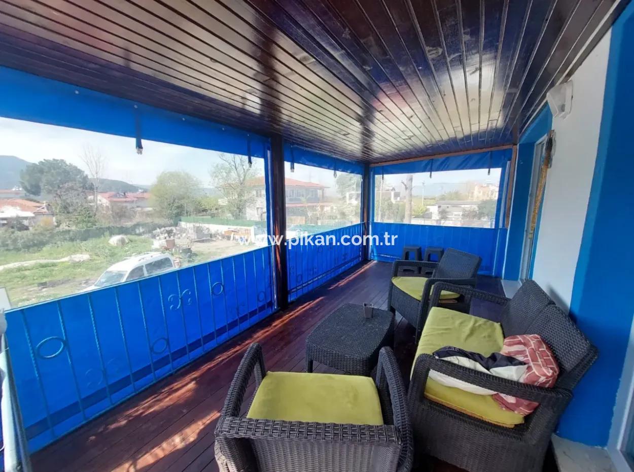 Muğla Okçularda Eşyalı, Bahçeli 1+1 Kiralık