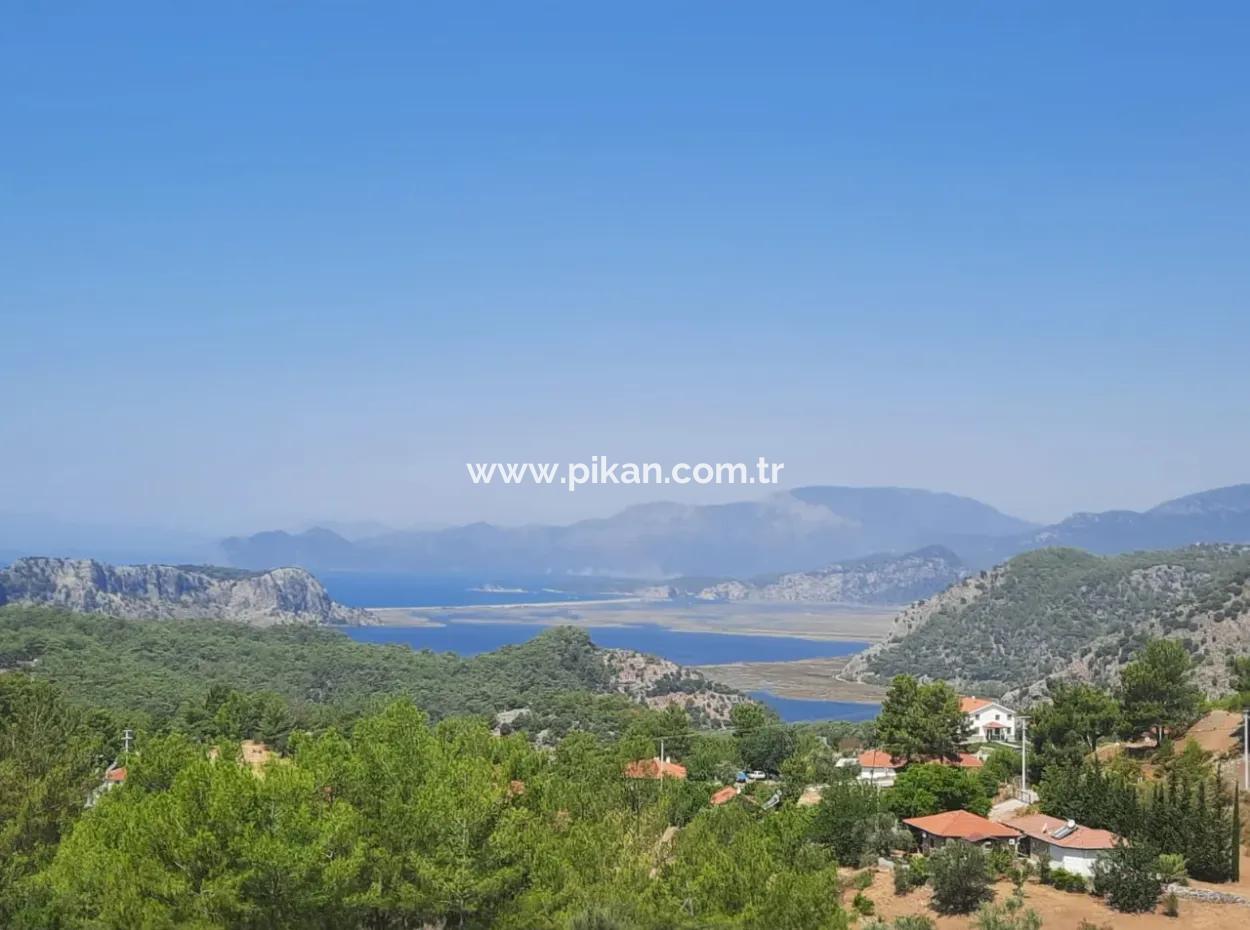 Dalyan Gökbelde Göl Ve Deniz Manzaralı Müstakil Tapulu Satılık 82 M2 Arazi Satılık