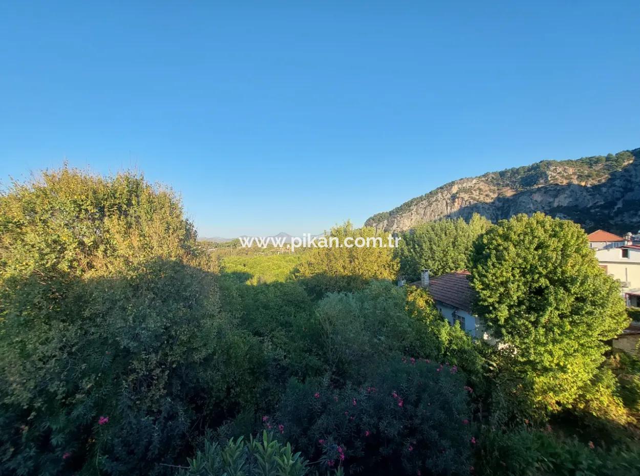 Ortaca Okçular Marmarlıda  1+1 Eşyalı Çatı Katı Daire Kiralık