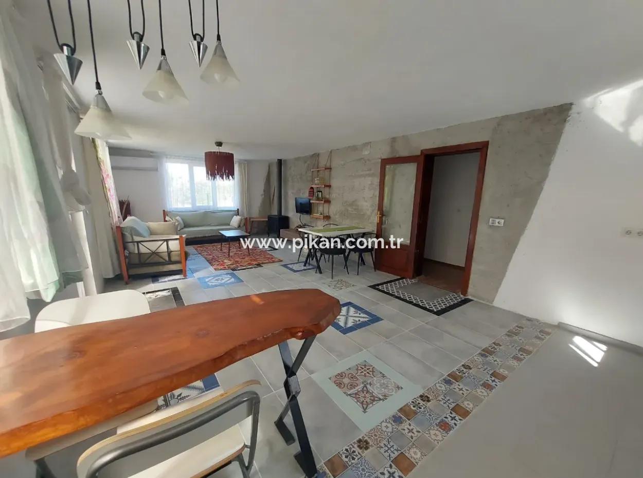 Ortaca Okçularda 400 M2 Arazide, 100 M2 2+1 Müstakil Eşyalı Yüzme Havuzlu Ev Kiralık