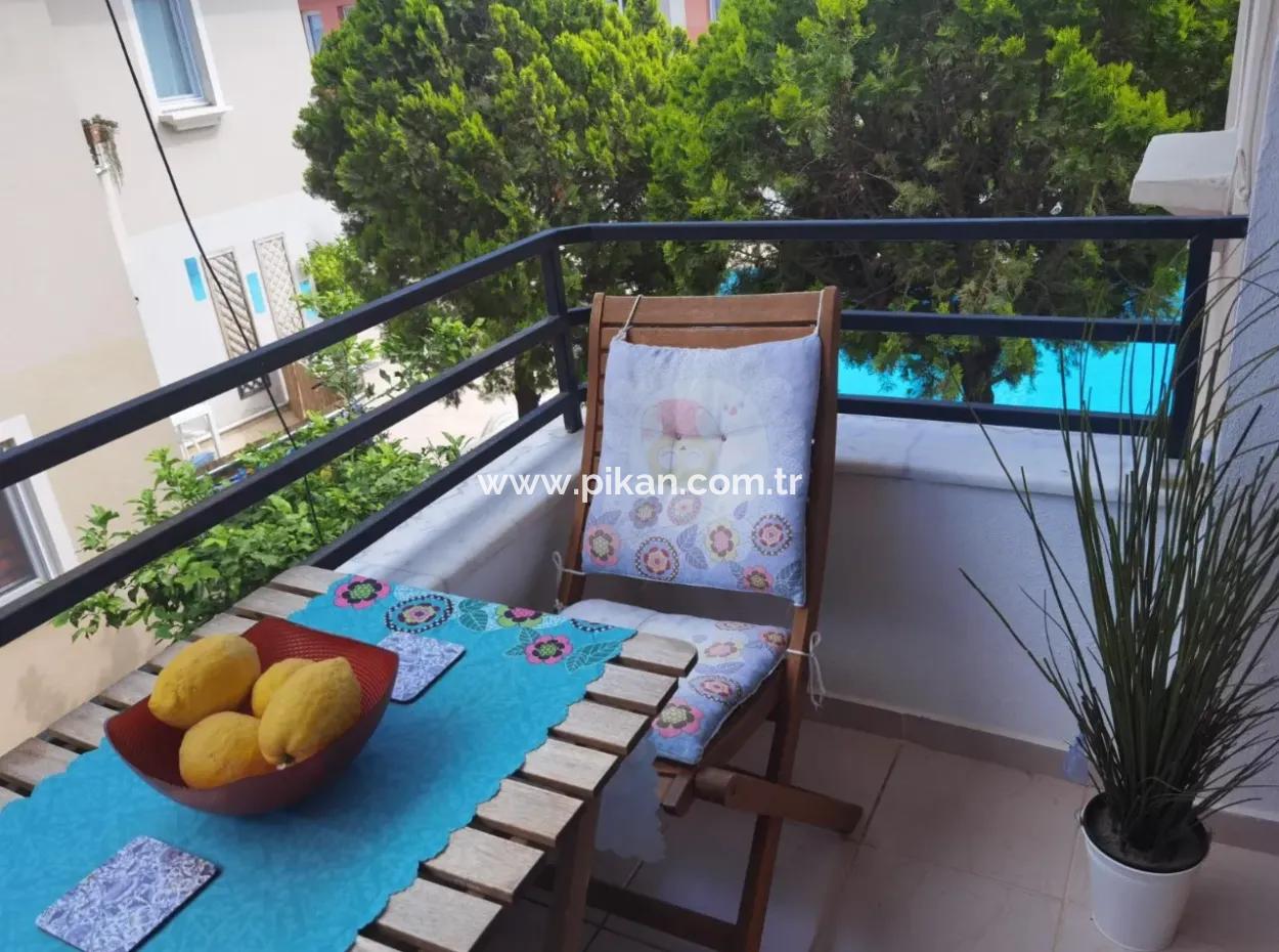 Muğla Ortaca Dalyanda Yüzme Havuzlu, Full Eşyalı 1+1 Daire Kiralık