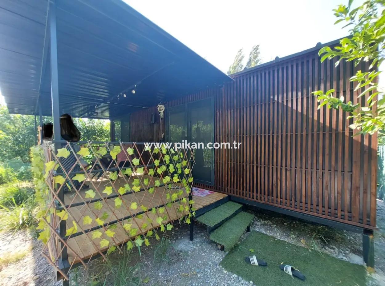 Ortaca Okçular’da 21 M² Eşyalı 1+1 Konteyner Ev – Yıllık Kiralık