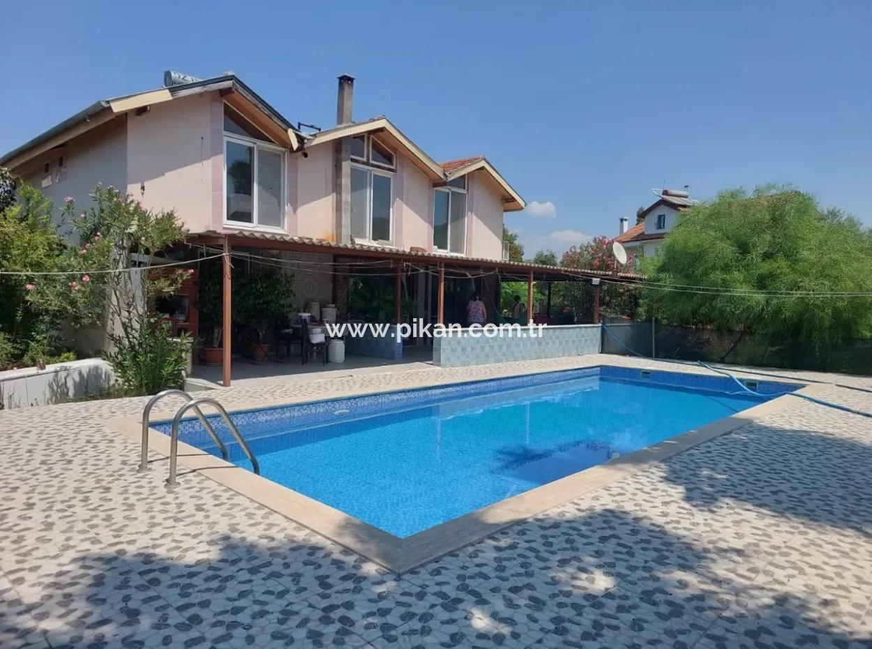 Muğla Ortaca Okçular’da Yüzme Havuzlu, Dağ Ve Doğa Manzaralı Müstakil Ev Satılık