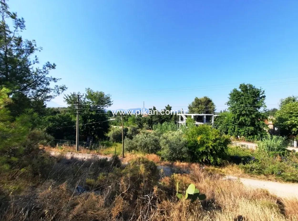 Fethiye Çiftlikköyde Satılık Deniz Manzaralı İmarlı Arsa