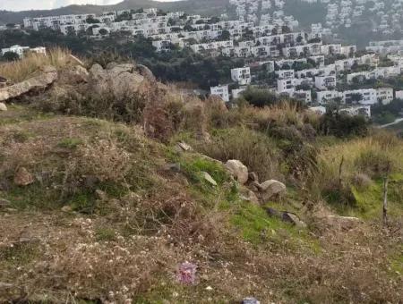 Bodrum Bitez De Satılık Deniz Manzaralı Arsa