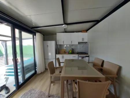 Muğla Ortaca Okçularda 2+1 Tek Katlı Müstakil Prefabrik Ev Kiralık