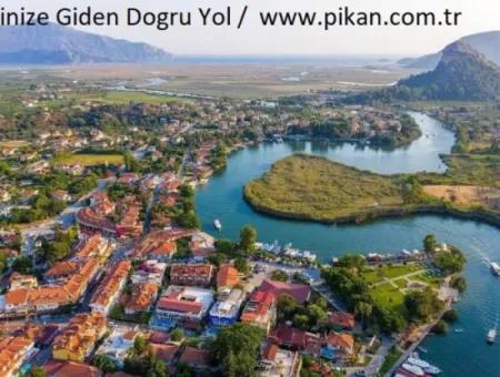 Mugla, Dalyanda, Dalyan Kanalına 100 Metrede, 467 M2 Müstakil Kelepir Arsa Satılık